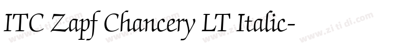 ITC Zapf Chancery LT Italic字体转换
